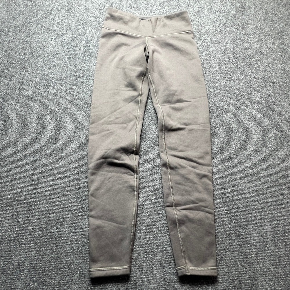 Athleta Polartec Power Stretch Fleece Lined Leggings Gray XS Winter